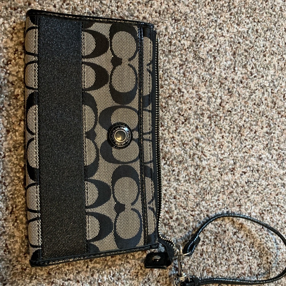 Black coach wallet